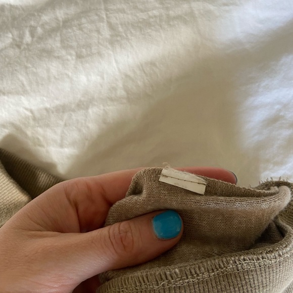 Richer Poorer Cozy Knit Polo in Warm Grey, L - Picture 5 of 7